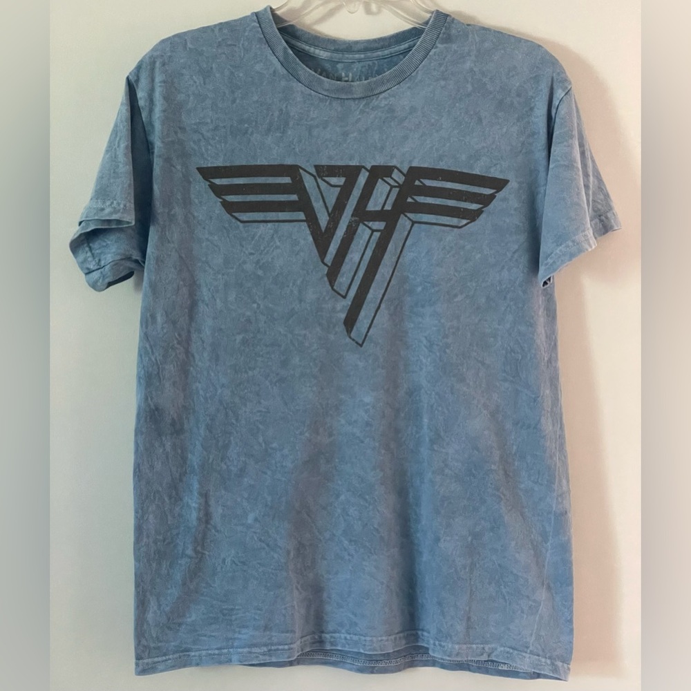 Van Halen 1984 World Tour Men’s Sz Medium Blue Short Sleeve Concert T Shirt